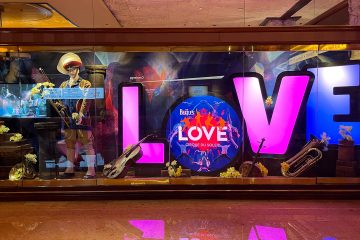 The Beatles LOVE lobby Display